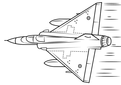 Mirage 2000  Coloring Page